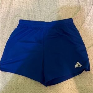 blue adidas shorts